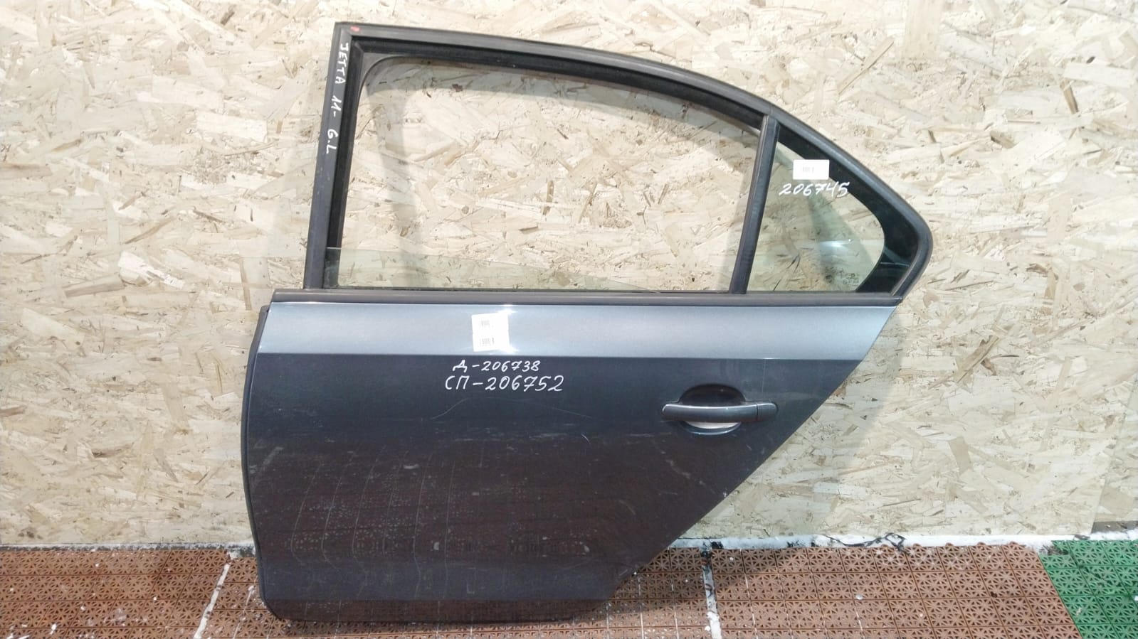 Дверь VOLKSWAGEN JETTA 6 2011- задняя левая серая б/у