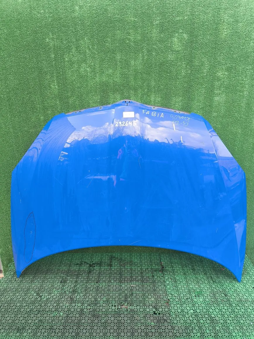 Капот SKODA FABIA 2, ROOMSTER 2007- синий б/у