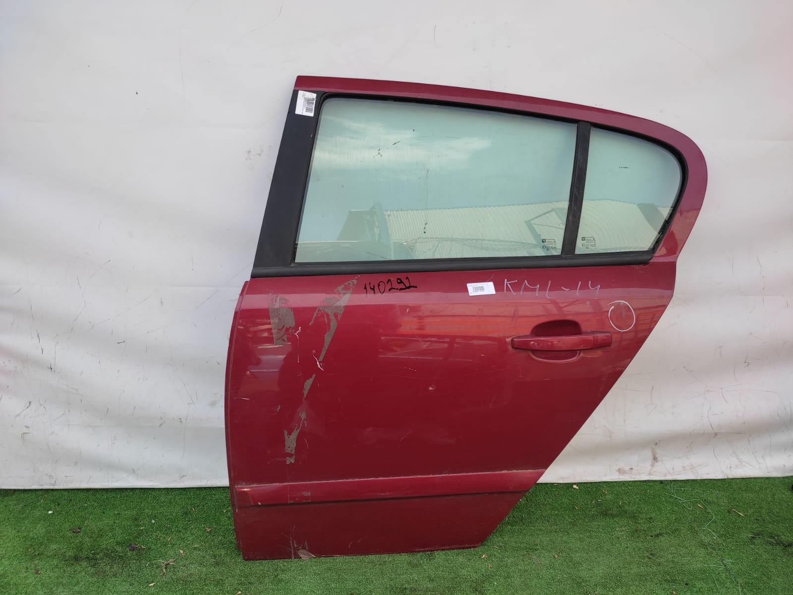 Дверь OPEL ASTRA H 2004- хэтчбек задняя левая красная б/у