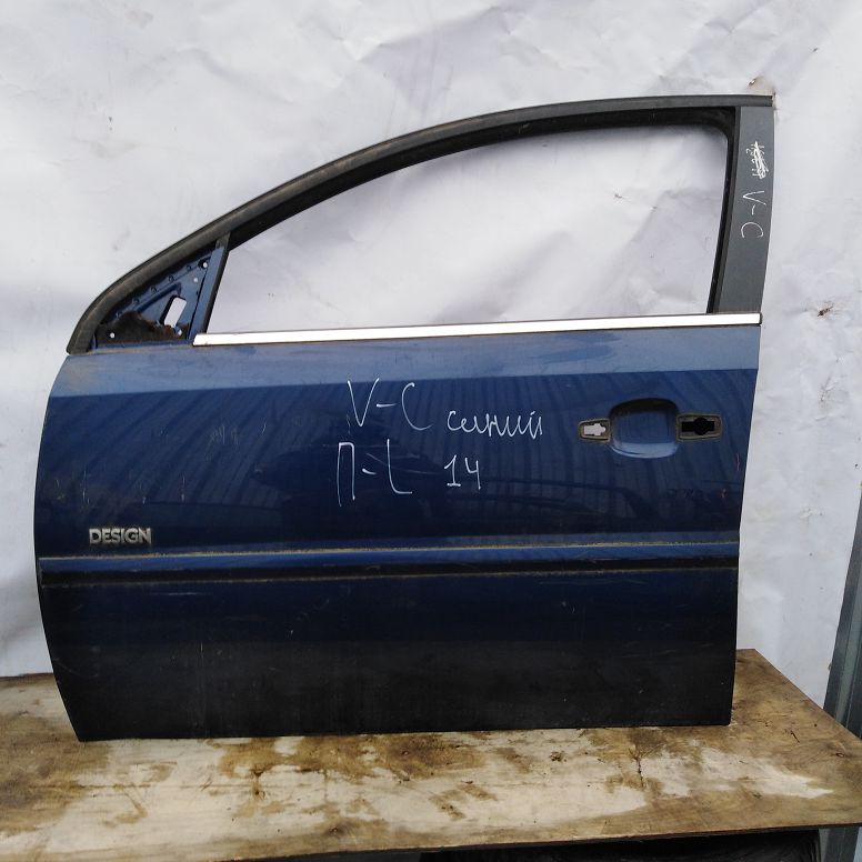 Дверь OPEL VECTRA C 2002- передняя левая синяя Б/У