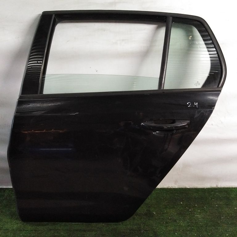 Дверь VOLKSWAGEN GOLF 6 2009- задняя левая чёрная Б/У