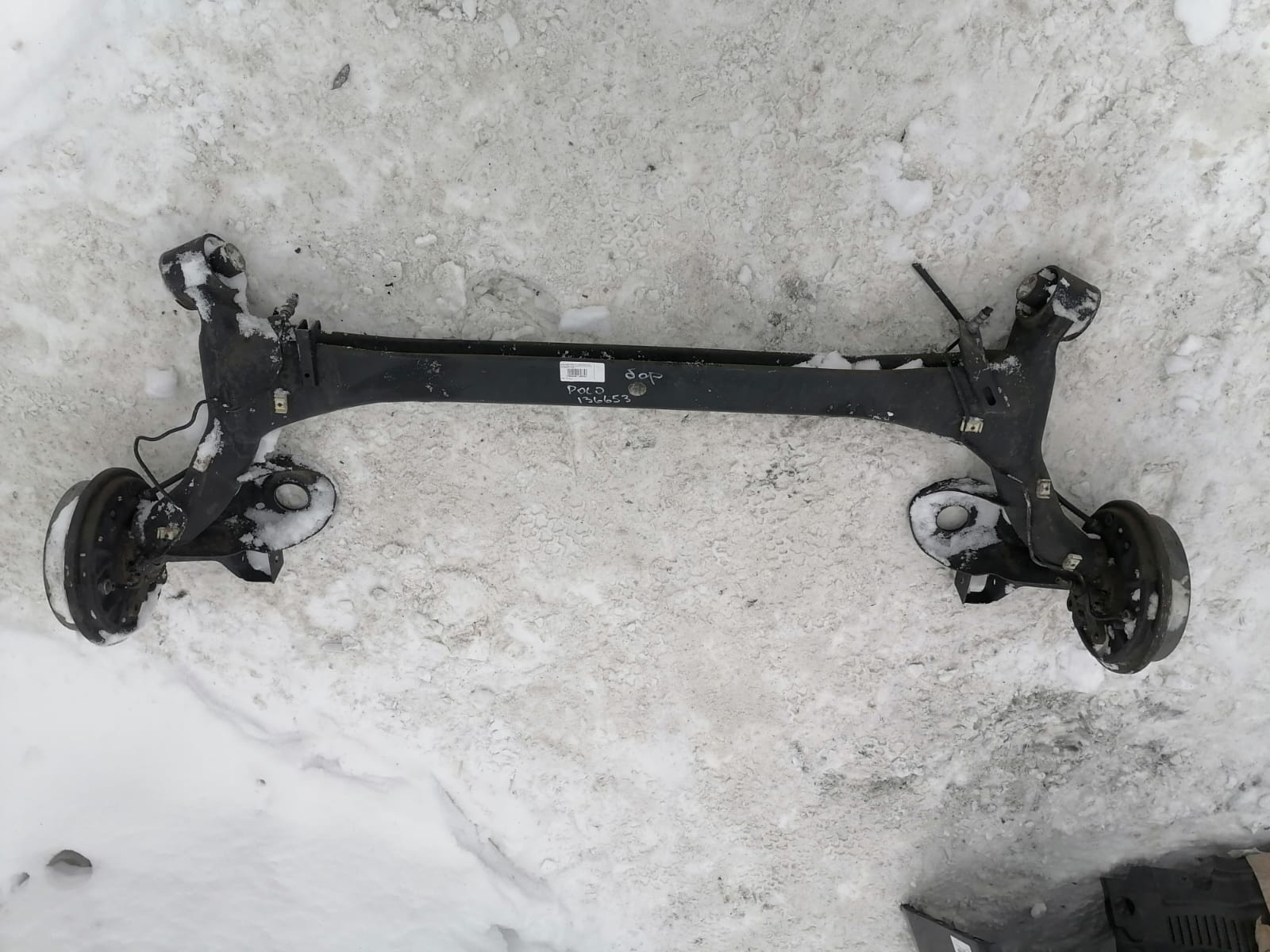Балка SKODA FABIA 1/2, VOLKSWAGEN POLO хэтчбек 2000- задняя (барабанные тормоза) б/у