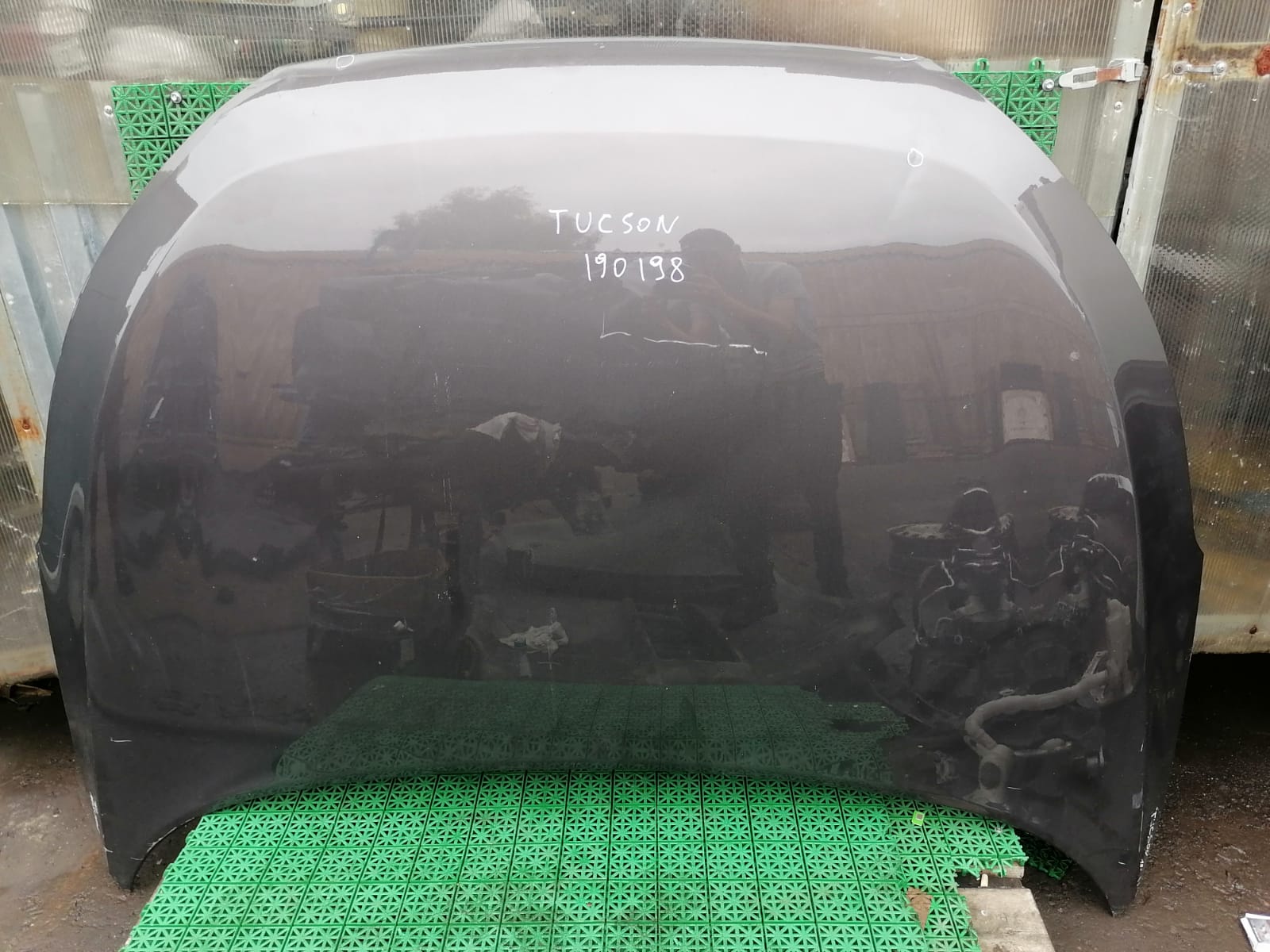 Капот HYUNDAI TUCSON 3 2015- серый б/у