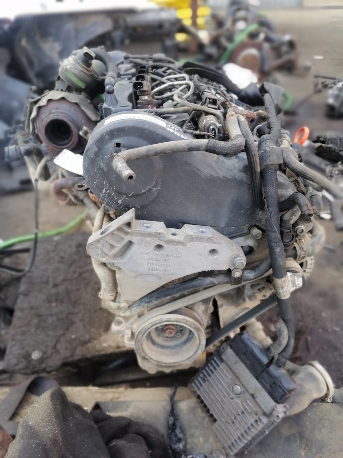 Двигатель AUDI A3, SKODA OCTAVIA A7, VOLKSWAGEN GOLF 5+/6, JETTA 5/6, CADDY, PASSAT B7, TOURAN CAYD 1,6 D 77KW/105ЛС 2009- б/у