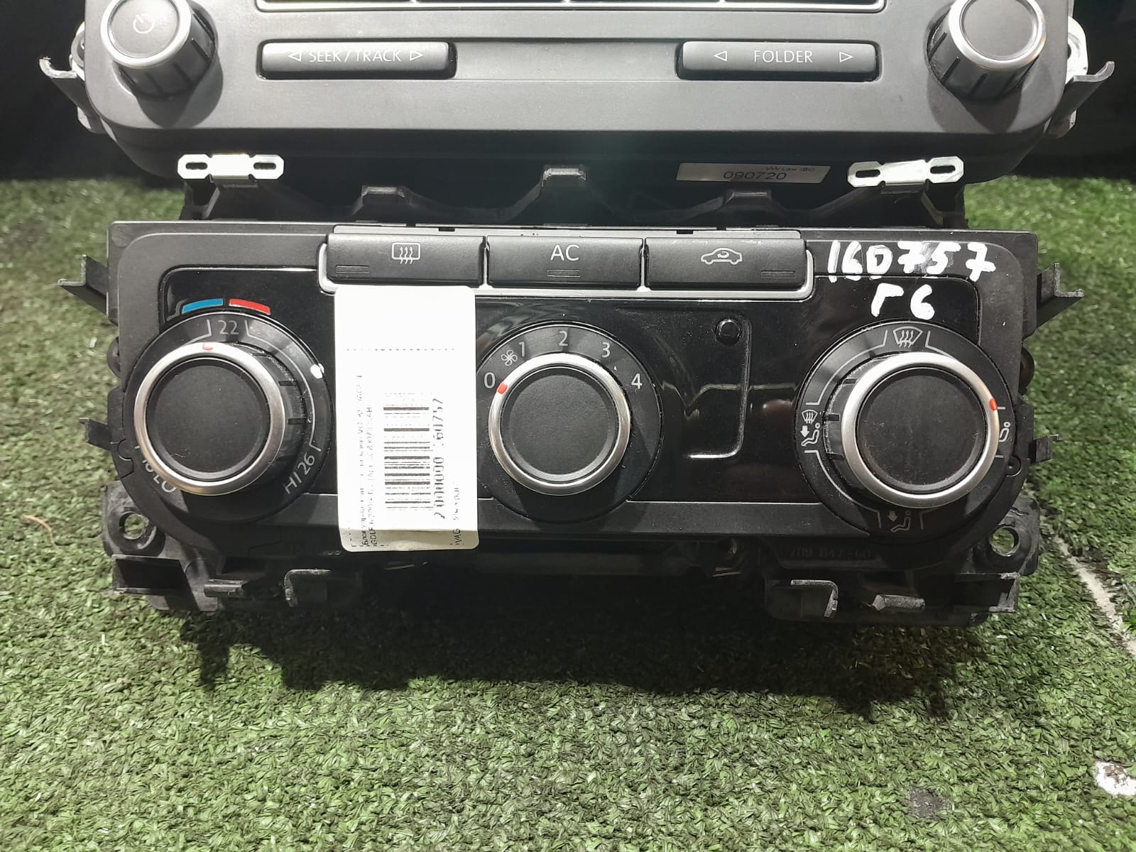 Блок управления климат контролем отопителем VOLKSWAGEN GOLF 5/5+/6, PASSAT B6 2005- б/у
