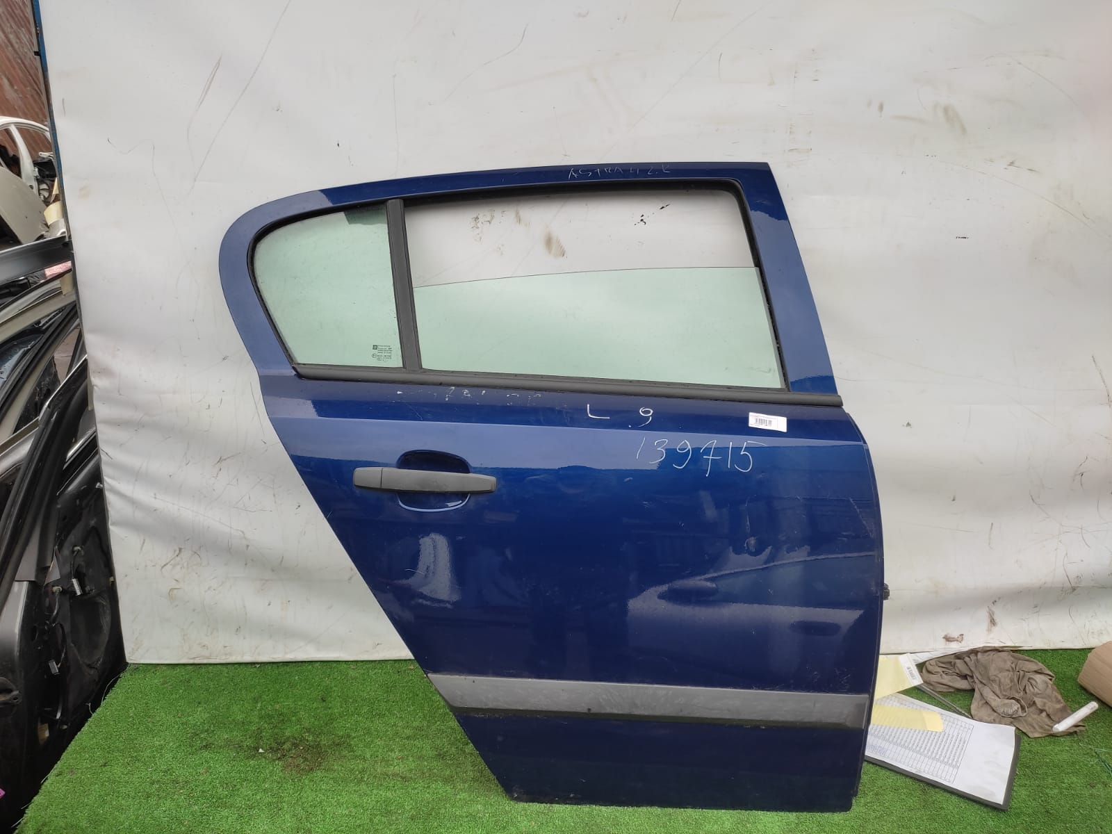 Дверь OPEL ASTRA H 2004- хэтчбек задняя правая синяя б/у