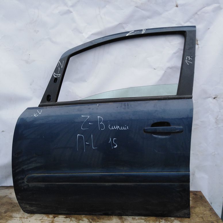 Дверь OPEL ZAFIRA B 2005- передняя левая синяя Б/У