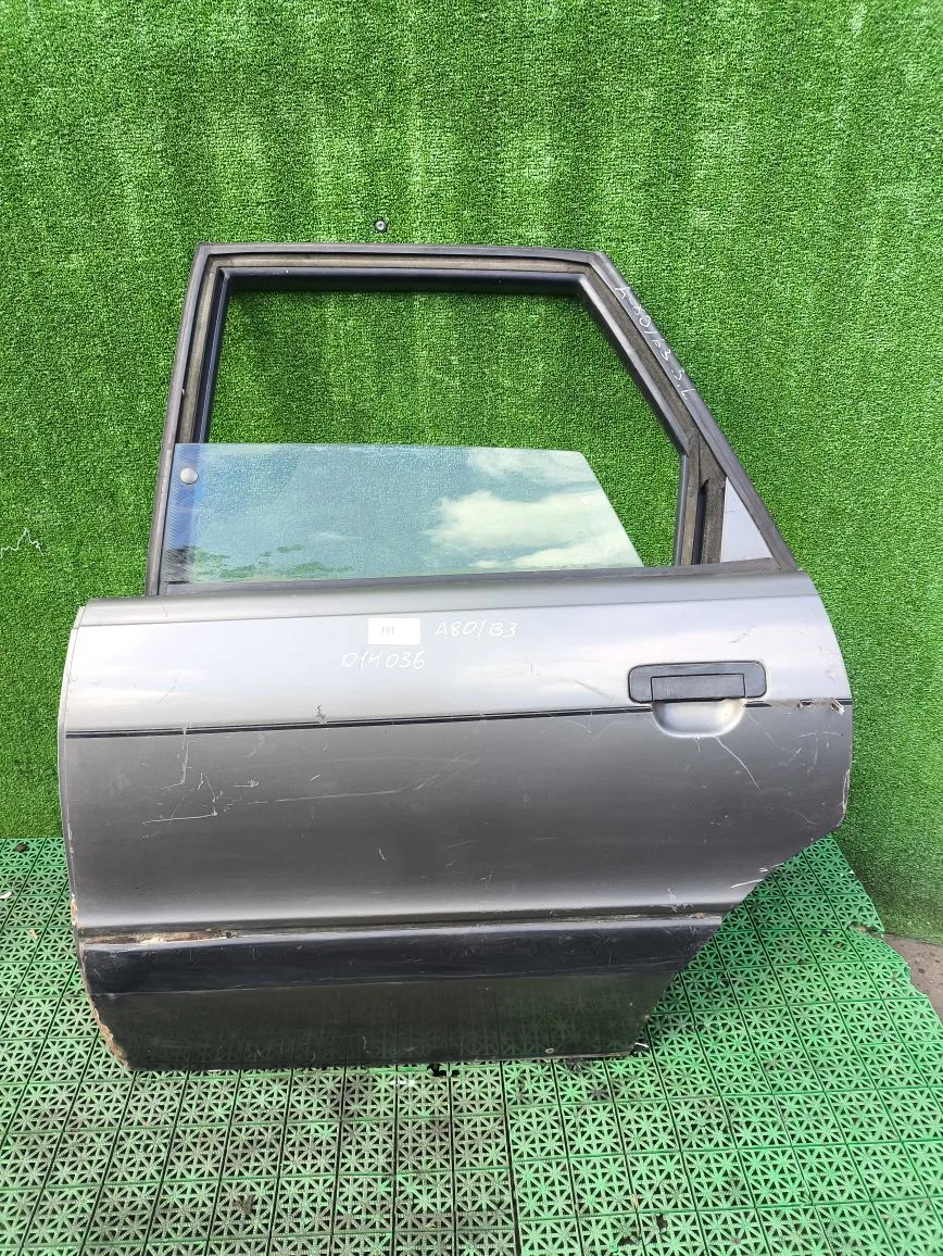 Дверь AUDI A80 B3 1987- задняя левая серая Б/У