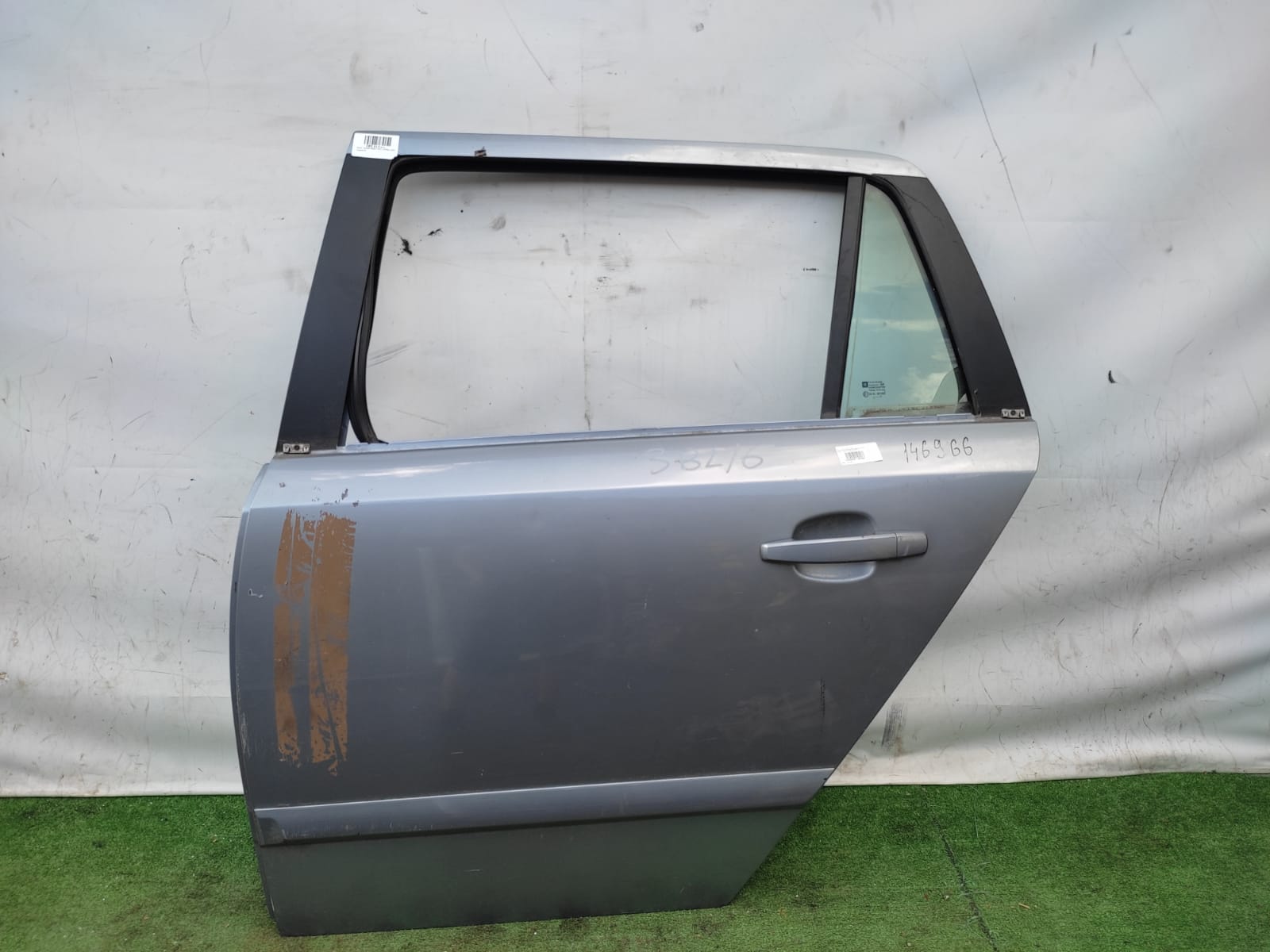 Дверь OPEL ASTRA H 2004- универсал задняя левая голубая б/у