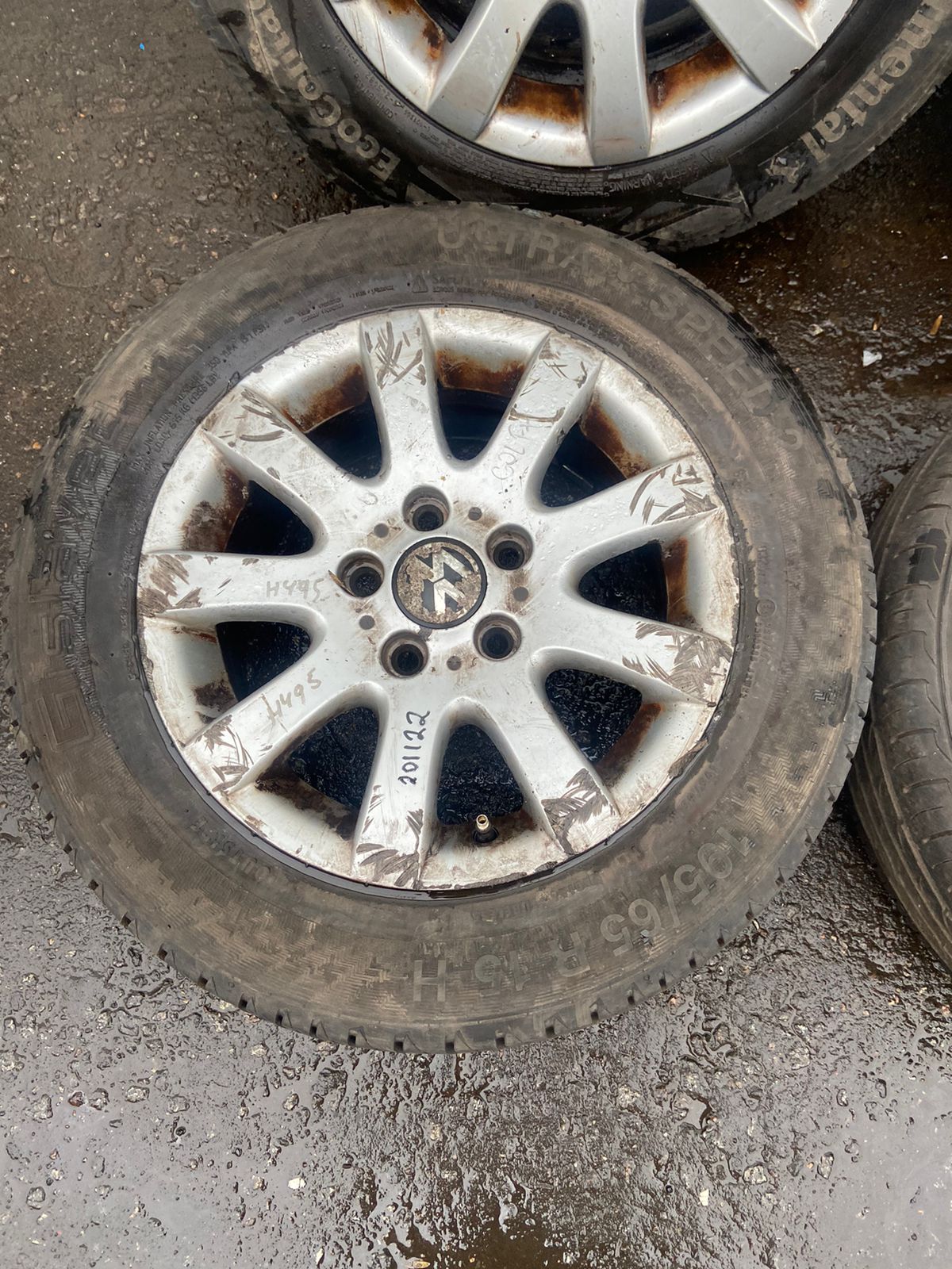 Диск колёсный VOLKSWAGEN GOLF 5, PASSAT B6 2004- литой комплект R15 6,5J 50ET б/у