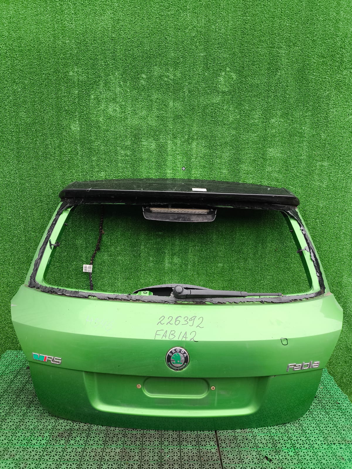 Крышка багажника SKODA FABIA 2007- хэтчбек зелёная б/у