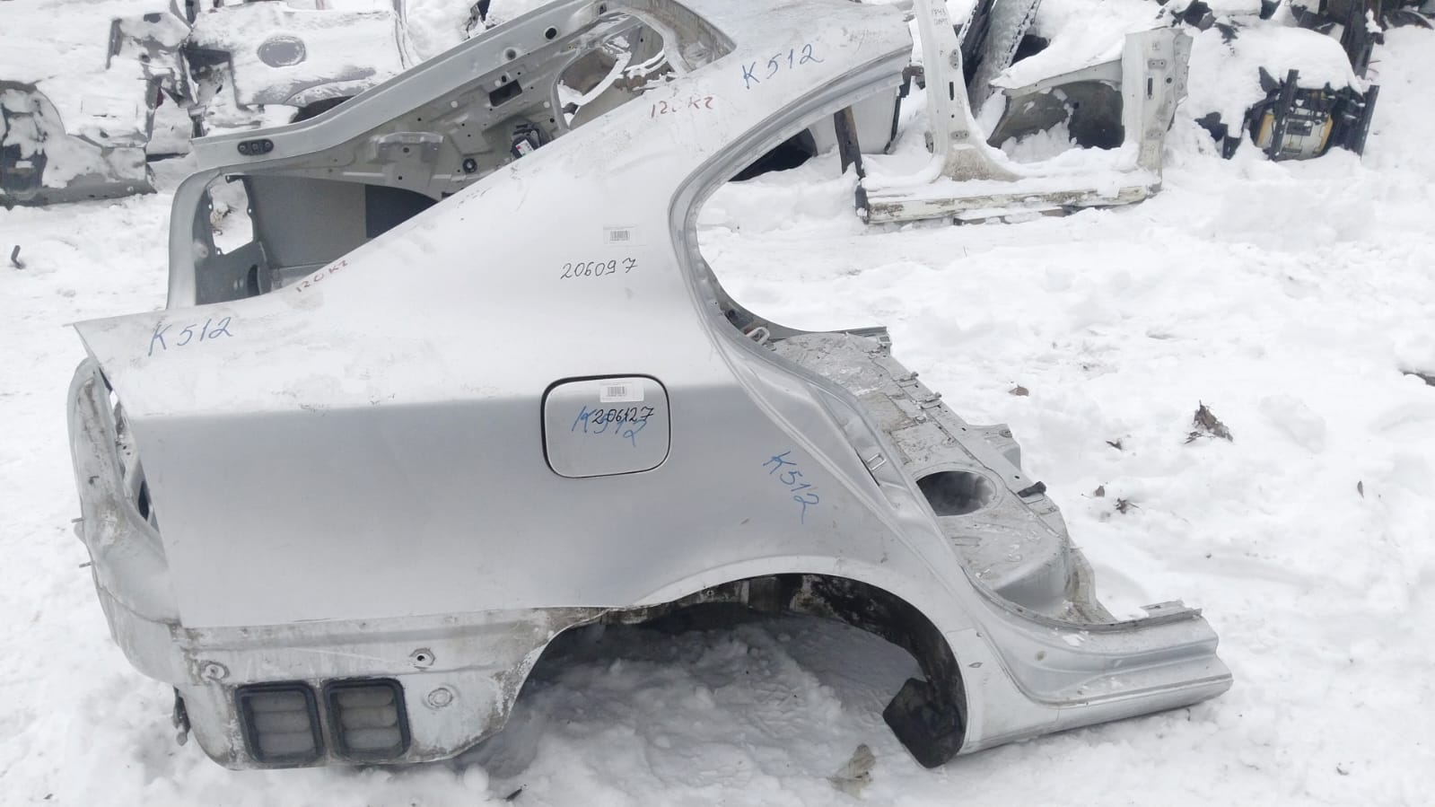 Крыло SKODA OCTAVIA 1Z 2004- заднее правое серебро б/у