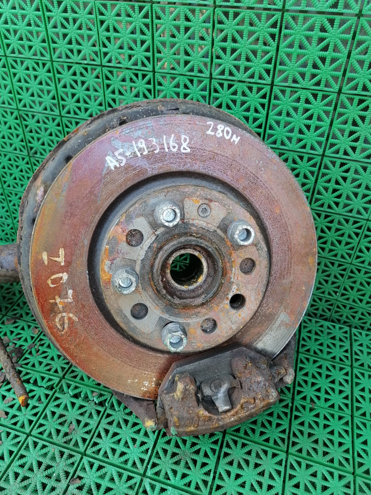 Диск тормозной AUDI A3, SKODA OCTAVIA 1Z, VOLKSWAGEN GOLF 5/5+/6, JETTA 5/6, CADDY 2004- передний (280мм) б/у
