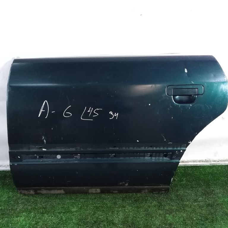 Дверь AUDI A6/45 1995- задняя левая зелёная Б/У