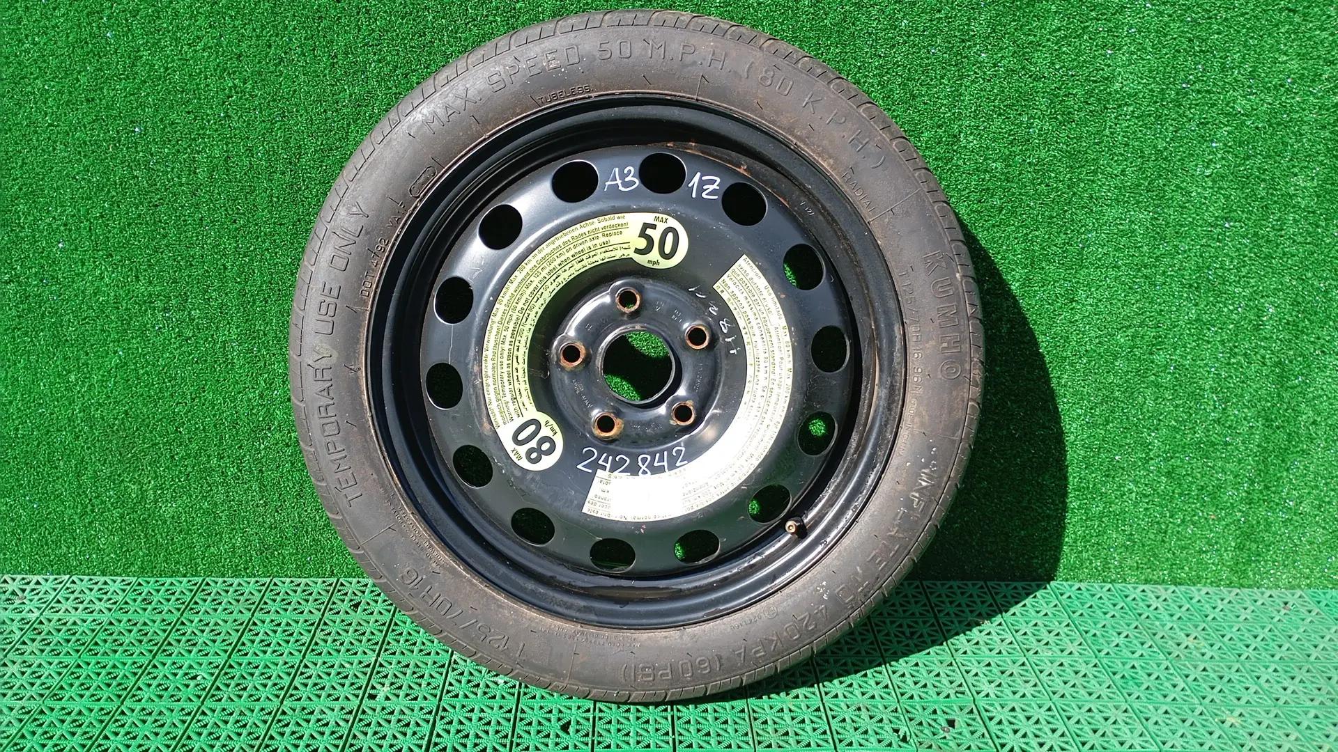 Диск колёсный AUDI A3, SKODA OCTAVIA 1Z, VOLKSWAGEN GOLF 5, PASSAT B6 1997- докатка железный R16 б/у