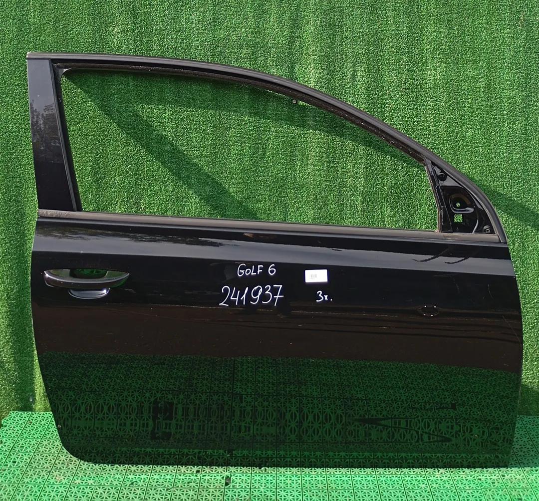 Дверь VOLKSWAGEN GOLF 6 2009- 3-х дверный хэтчбек передняя правая чёрная  б/у