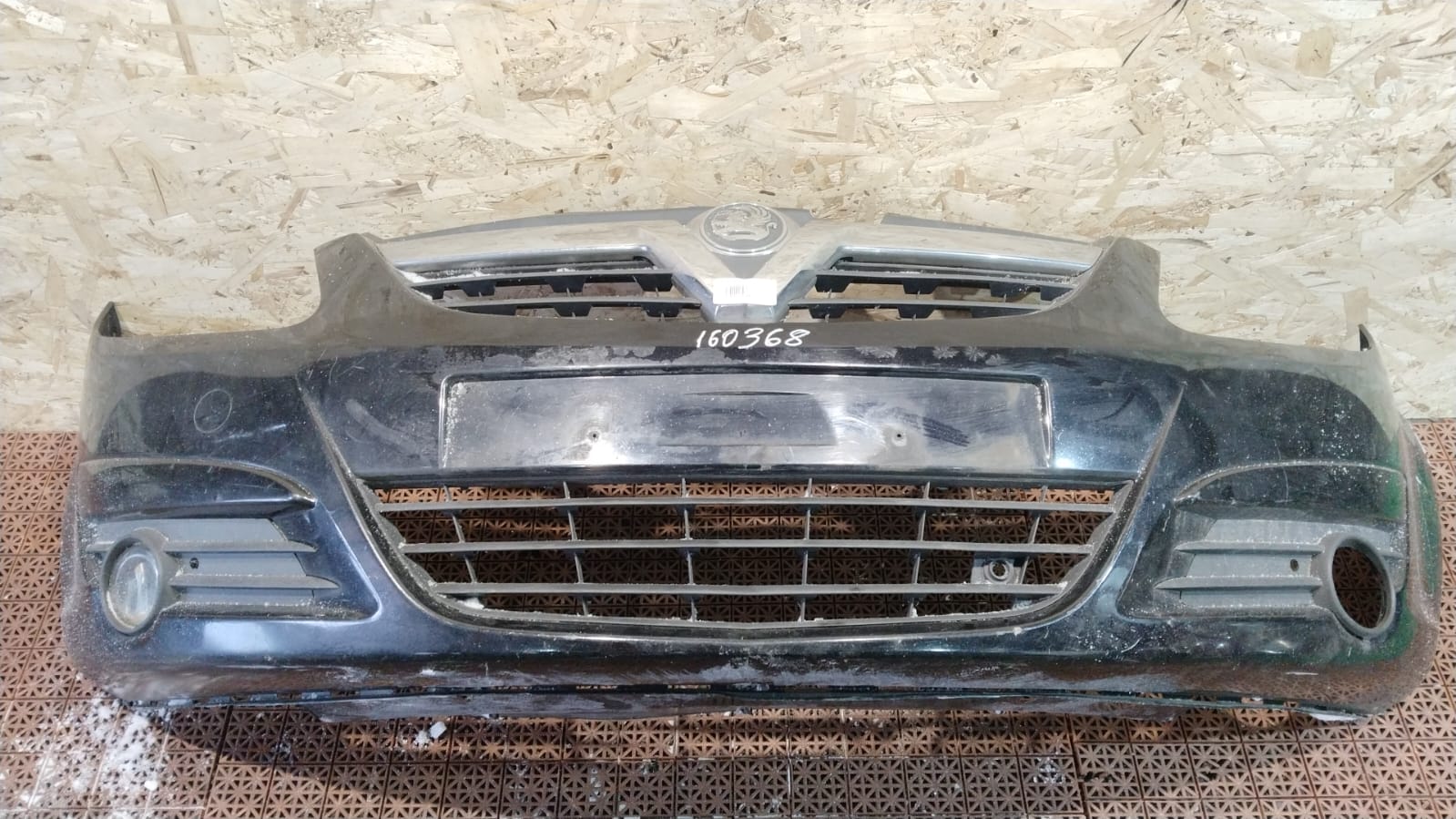Бампер OPEL CORSA D 2006- передний чёрный б/у