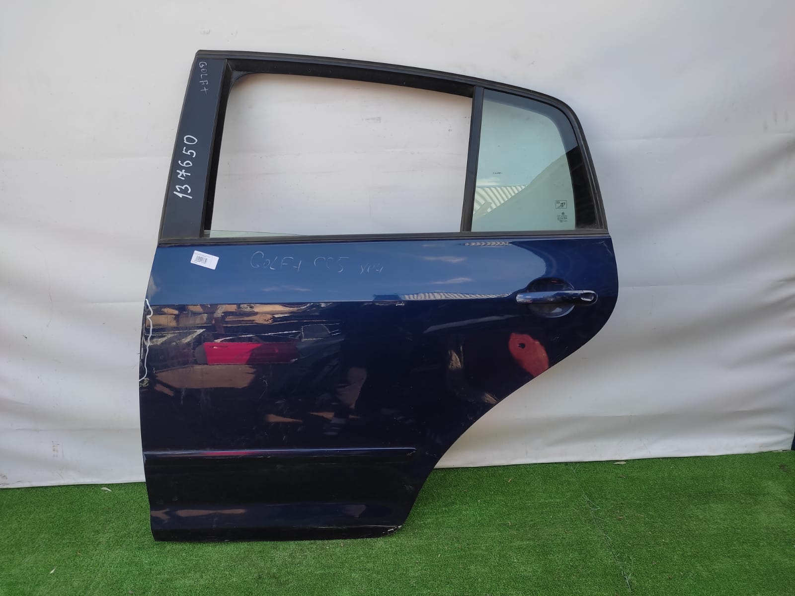 Дверь VOLKSWAGEN GOLF 5+ 2005- задняя левая синяя б/у
