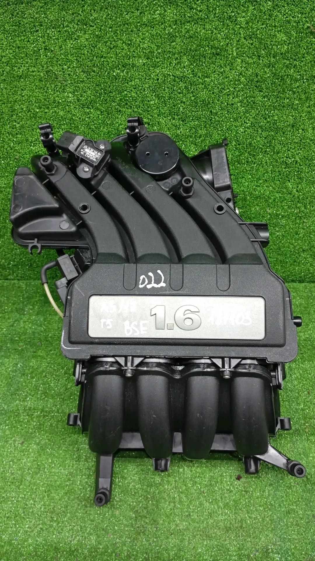 Коллектор впускной AUDI A3, SKODA OCTAVIA 1Z, VOLKSWAGEN GOLF 5/5+/6, JETTA 5/6, PASSAT B6, CADDY, TOURAN 1,6 BSE 2004- в сборе б/у
