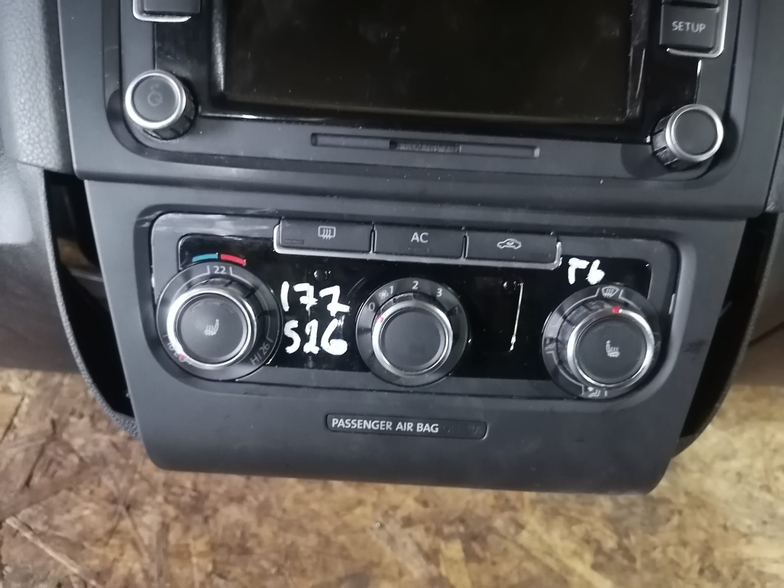 Блок управления климат контролем отопителем VOLKSWAGEN GOLF 6, JETTA 5, PASSAT B6, TIGUAN 2009- б/у