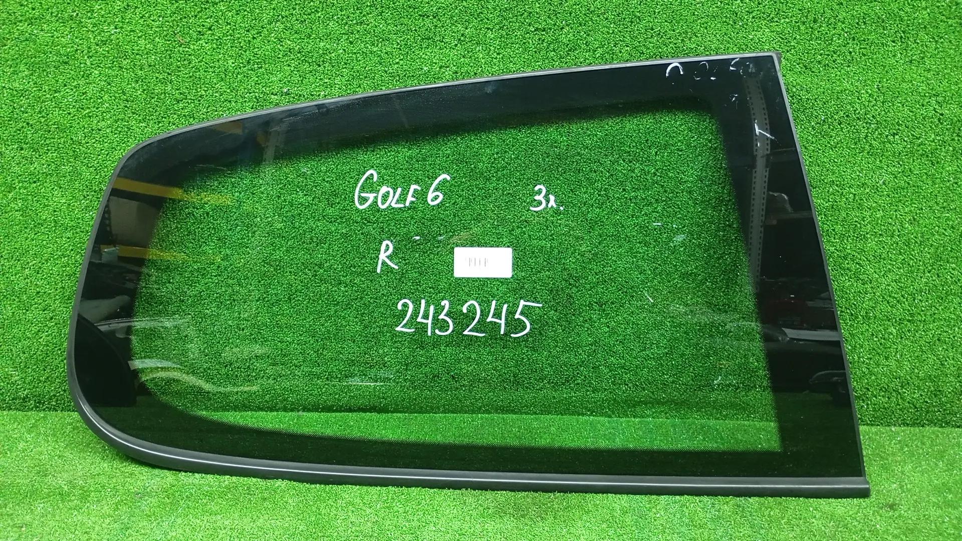 Стекло кузовное VOLKSWAGEN GOLF 6 2009- 3 х дверное купе заднее  глухое правое б/у