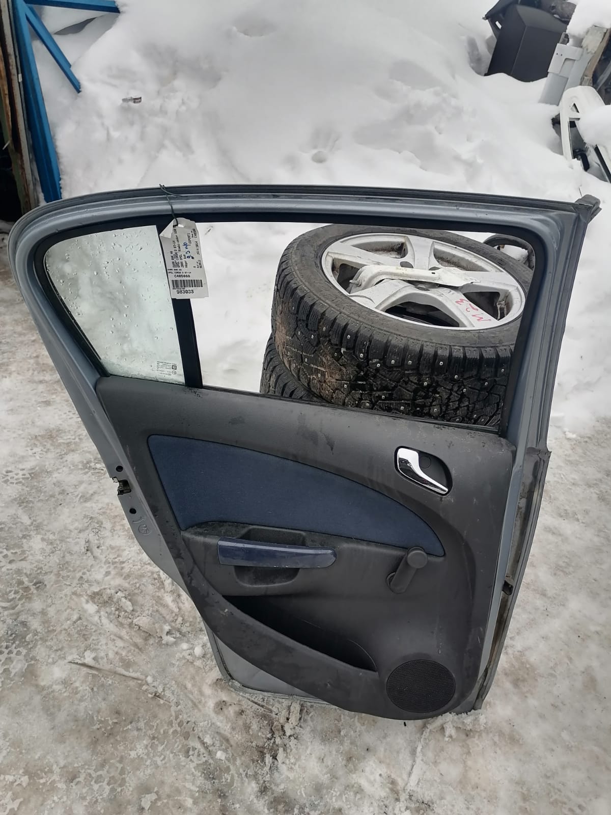 Стеклоподъемник OPEL CORSA D 2006- задний левый механический б/у