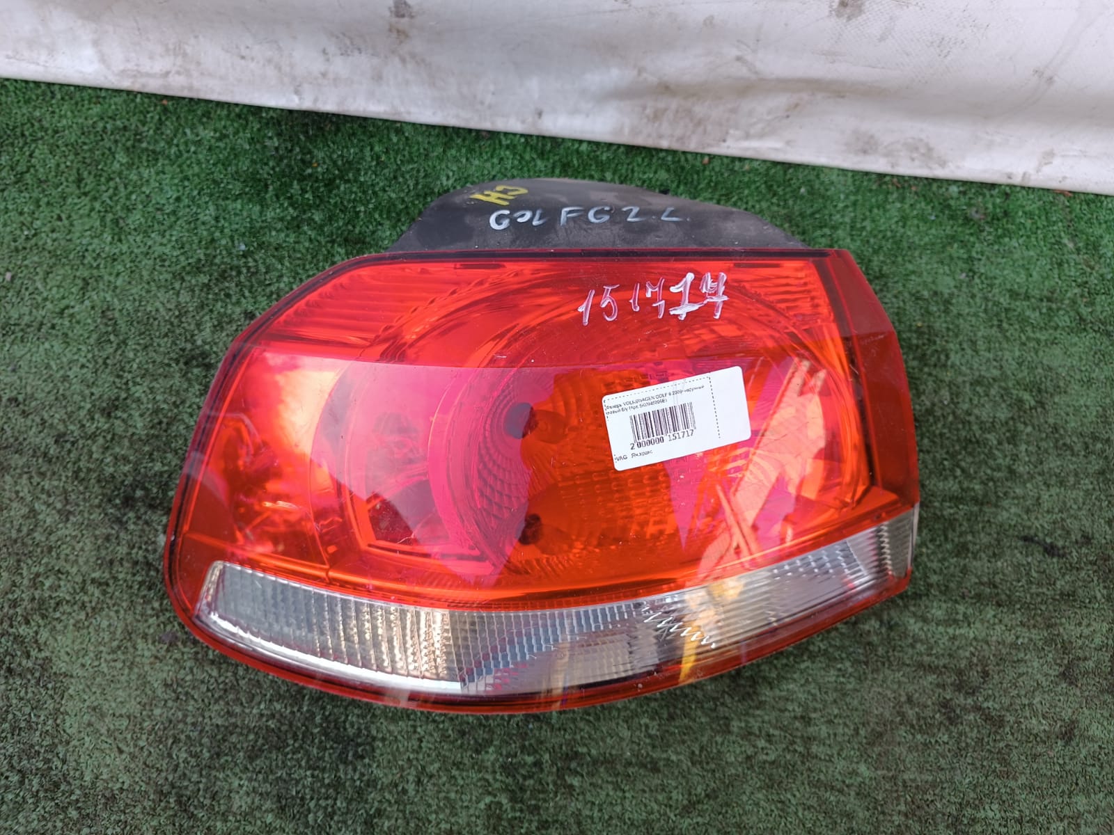 Фонарь VOLKSWAGEN GOLF 6 2009- наружный левый б/у