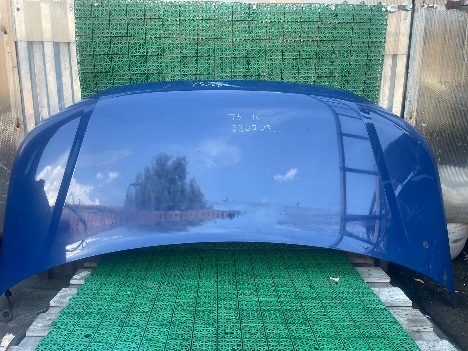 Капот VOLKSWAGEN TRANSPORTER T5 2010- синий б/у