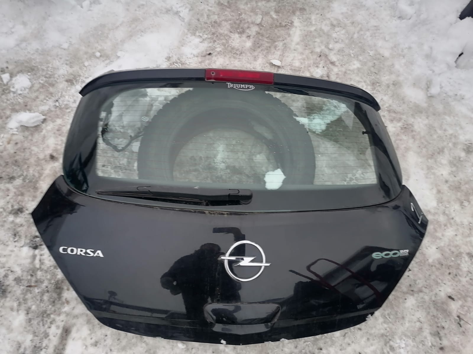 Трапеция моторчик дворников стеклоочистителя OPEL CORSA D 2006- задний б/у
