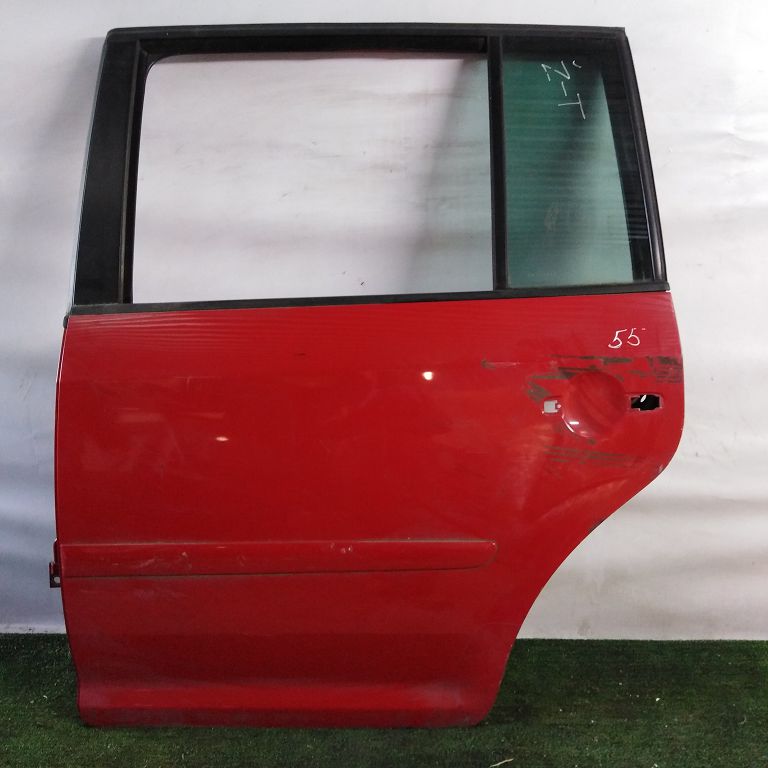 Дверь VOLKSWAGEN TOURAN 2003- задняя левая красная Б/У