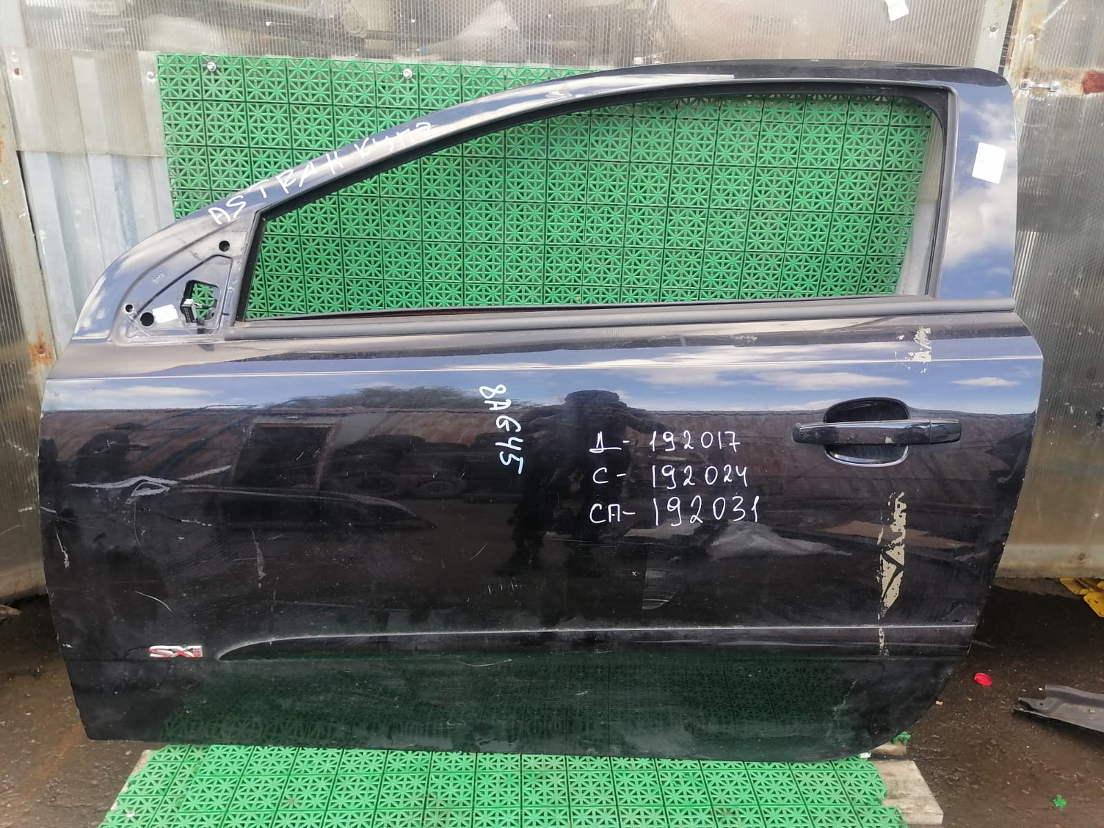 Стекло двери OPEL ASTRA H 2004- 3 х дверное купэ левое б/у