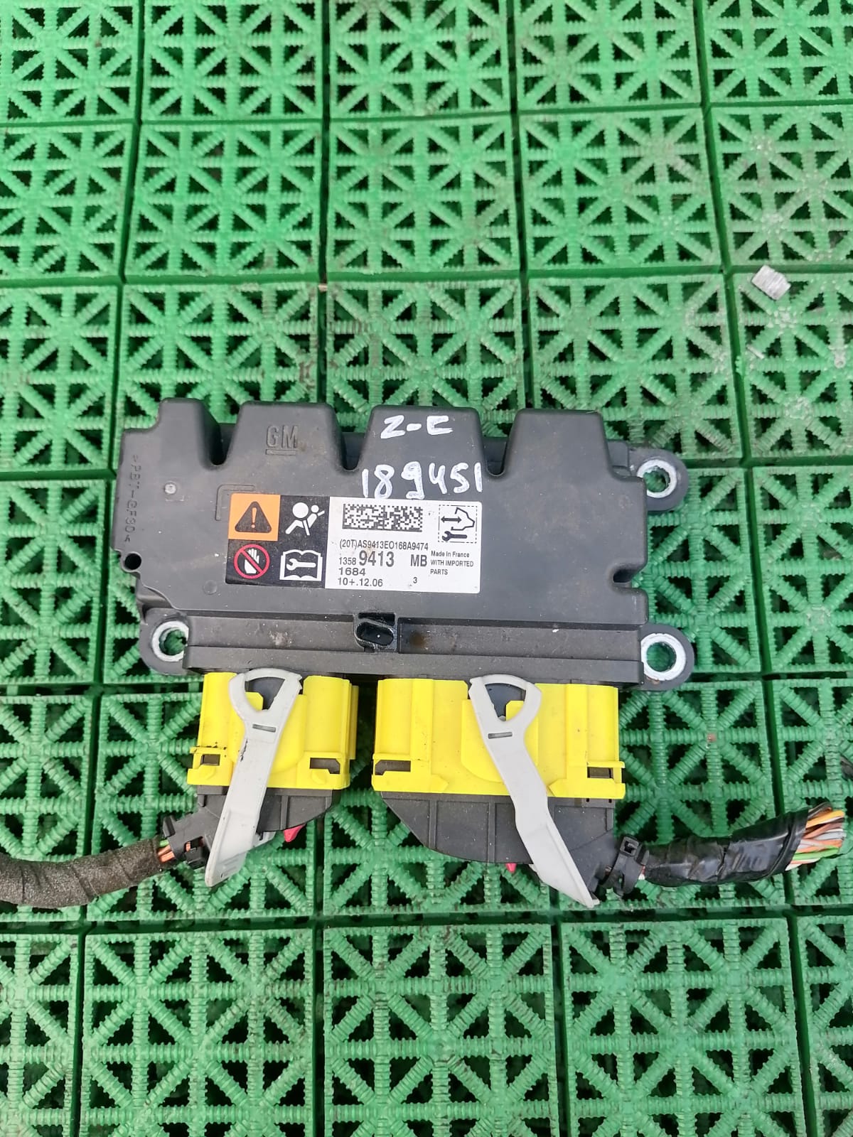 Блок управления подушками безопасности AIR BAG OPEL ASTRA J, ZAFIRA C 2010- б/у