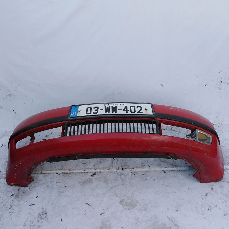 Бампер SKODA FABIA 1 2000- передний красный Б/У