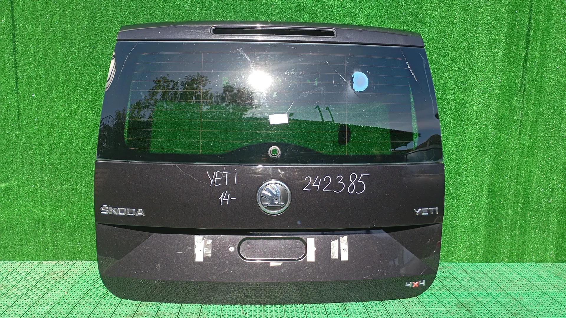 Крышка багажника SKODA YETI 2014- чёрная б/у