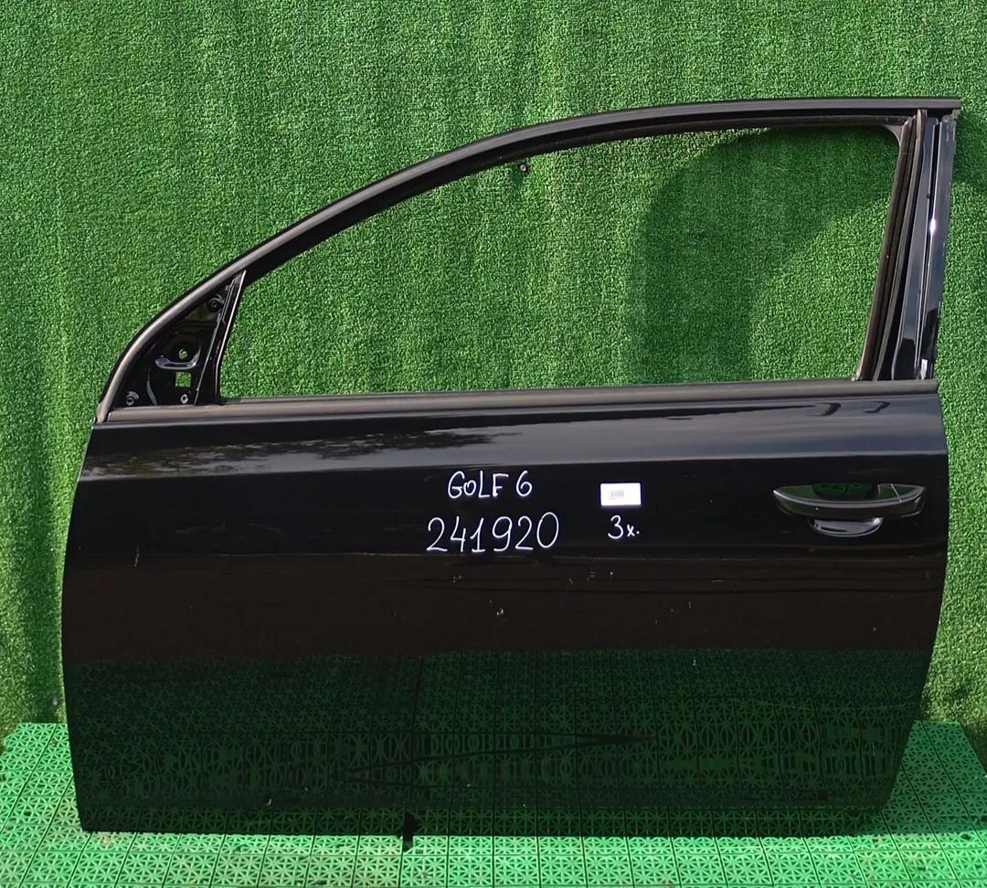Дверь VOLKSWAGEN GOLF 6 2009- 3-х дверный хэтчбек передняя левая чёрная  б/у