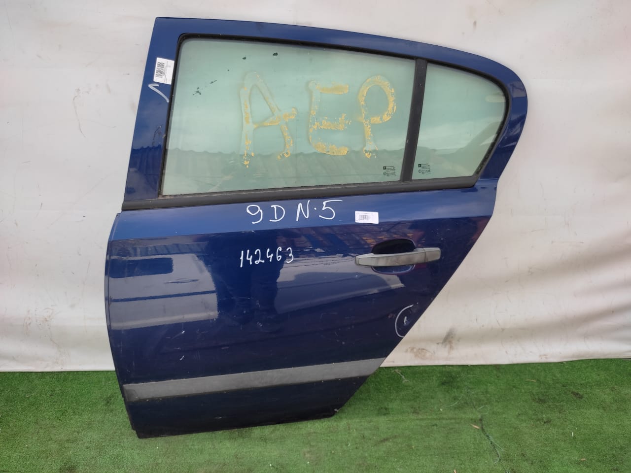 Дверь OPEL ASTRA H 2004- хэтчбек задняя левая синяя б/у