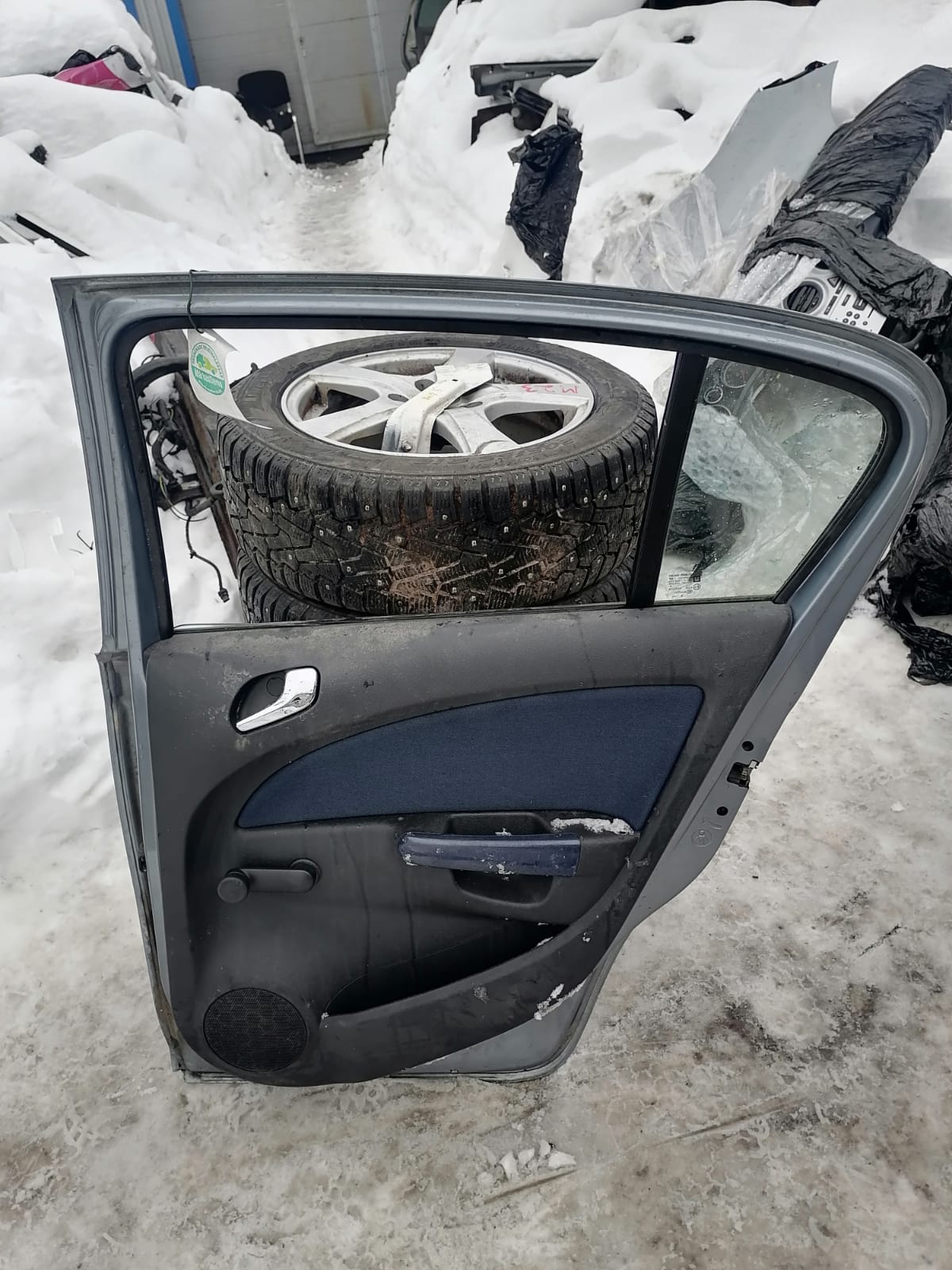 Стеклоподъемник OPEL CORSA D 2006- задний правый механический б/у