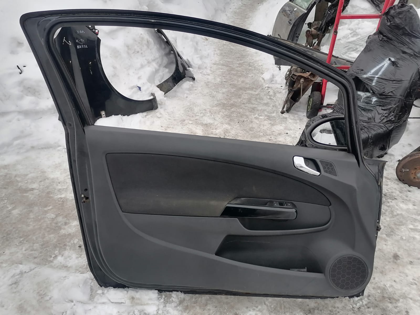 Стеклоподъемник OPEL CORSA D 2006- 3 х дверный передний правый купе б/у