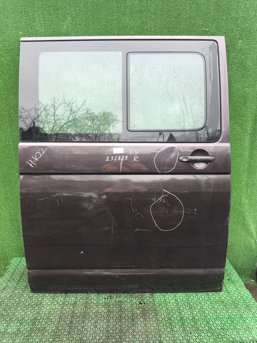 Дверь VOLKSWAGEN TRANSPORTER T5/T6 2003- сдвижная (с вырезом под стекло) правая коричневая б/у