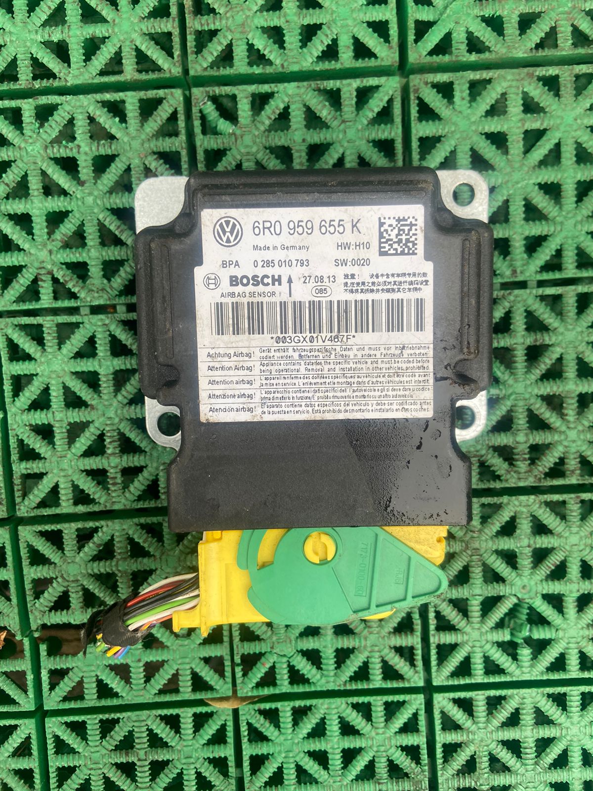 Блок управления подушками безопасности AIR BAG SKODA FABIA 2 2007- б/у