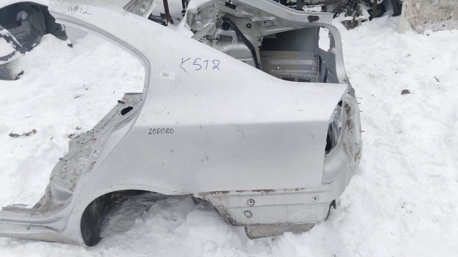 Крыло SKODA OCTAVIA 1Z 2004- заднее левое серебро б/у
