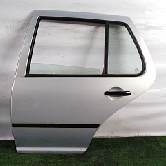 Дверь VOLKSWAGEN GOLF 4 1998- задняя левая серебро Б/У