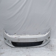 Бампер VOLKSWAGEN POLO 2010- передний седан белый Б/У