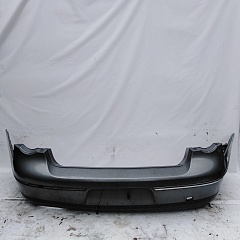 Бампер VOLKSWAGEN PASSAT B6 2005- задний седан (молдинг чёрный) серый Б/У