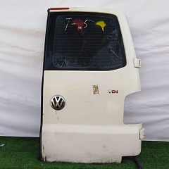 Дверь багажника VOLKSWAGEN TRANSPORTER T5 2003- правая распашная (147см с вырезом стекло) белая Б/У