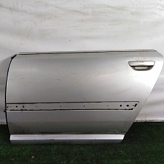 Дверь AUDI A8 4E 2003- задняя левая лонг серебро Б/У