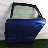 Дверь AUDI A4 8E 2005- задняя левая синяя Б/У